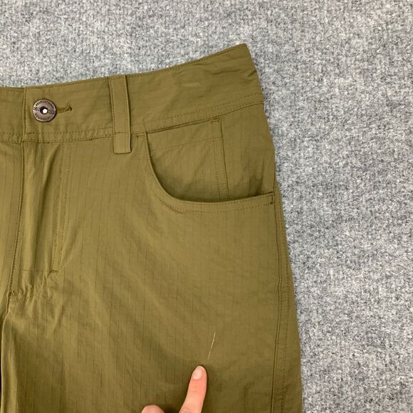 Rei Shorts Womens 4 Olive Cragland Ripstop Nylon Multi Pockets Water Repellant - Picture 3 of 13